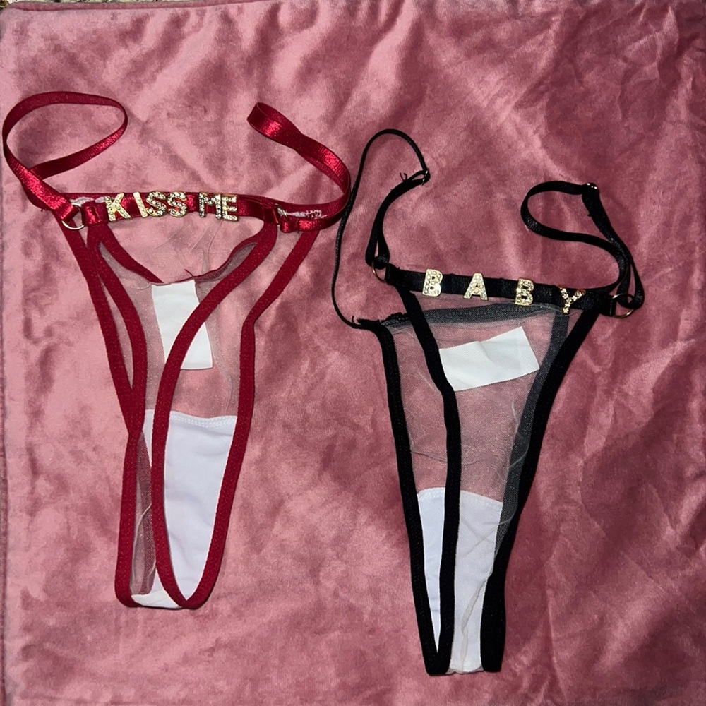 COPY - Women’s Thong & Brazilian Panty, Size Medium Set of 2